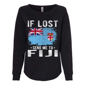 Fiji Flag Souvenir If Lost Send Me To Fiji Womens California Wash Sweatshirt