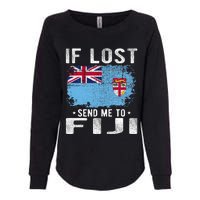 Fiji Flag Souvenir If Lost Send Me To Fiji Womens California Wash Sweatshirt