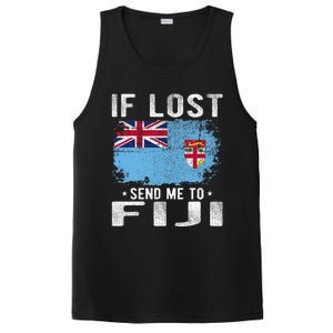 Fiji Flag Souvenir If Lost Send Me To Fiji PosiCharge Competitor Tank