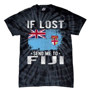 Fiji Flag Souvenir If Lost Send Me To Fiji Tie-Dye T-Shirt