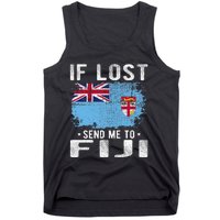 Fiji Flag Souvenir If Lost Send Me To Fiji Tank Top