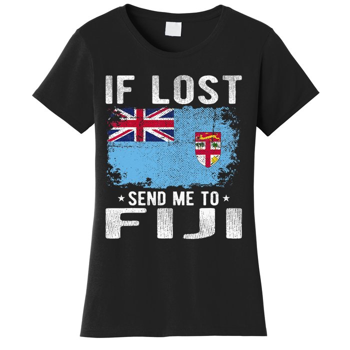 Fiji Flag Souvenir If Lost Send Me To Fiji Women's T-Shirt