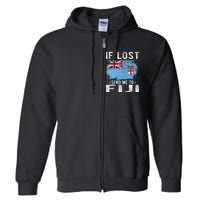 Fiji Flag Souvenir If Lost Send Me To Fiji Full Zip Hoodie