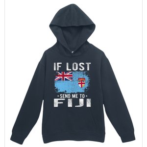 Fiji Flag Souvenir If Lost Send Me To Fiji Urban Pullover Hoodie