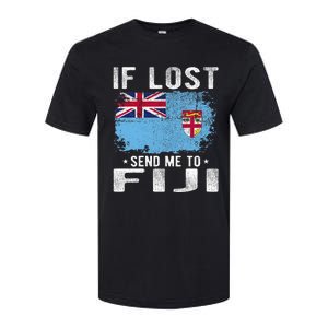 Fiji Flag Souvenir If Lost Send Me To Fiji Softstyle CVC T-Shirt