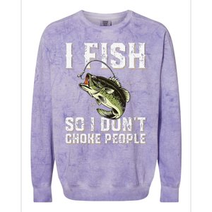 Funny Fishing Saying Colorblast Crewneck Sweatshirt