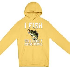 Funny Fishing Saying Premium Pullover Hoodie