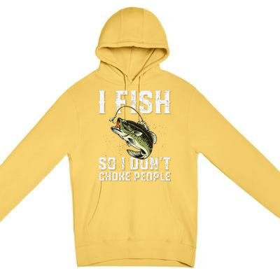 Funny Fishing Saying Premium Pullover Hoodie