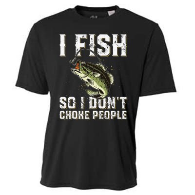 Funny Fishing Saying Cooling Performance Crew T-Shirt