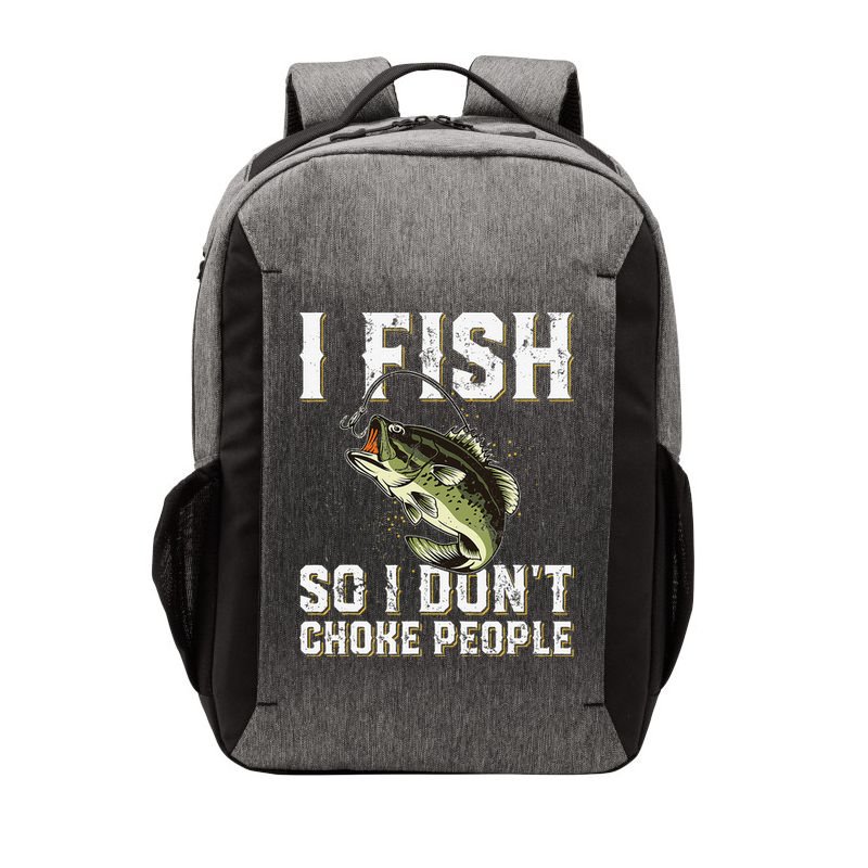 Funny Fishing Saying Vector Backpack