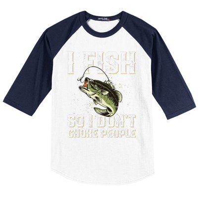 Funny Fishing Saying Baseball Sleeve Shirt