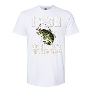 Funny Fishing Saying Softstyle CVC T-Shirt