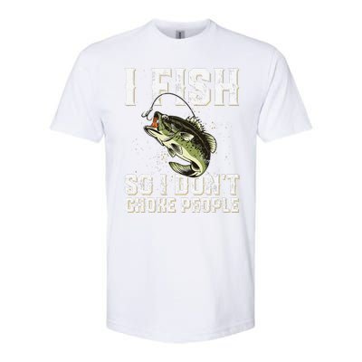 Funny Fishing Saying Softstyle® CVC T-Shirt