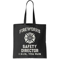 Funny FIREWORKS SAFETY DIRECTOR Firefighter America Red Pyro Bag