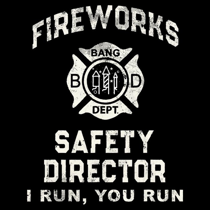 Funny FIREWORKS SAFETY DIRECTOR Firefighter America Red Pyro Bag