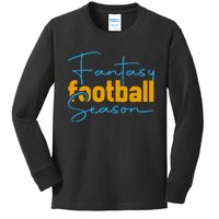 Fantasy Football Season Graphic Kids Long Sleeve Shirt