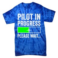 Funny Flight School Student Pilot In Progress Gift Tie-Dye T-Shirt