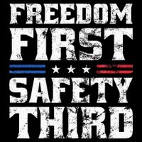 Freedom First Safety Third Fireworks 4th July Patriotic Men Women's V-Neck T-Shirt