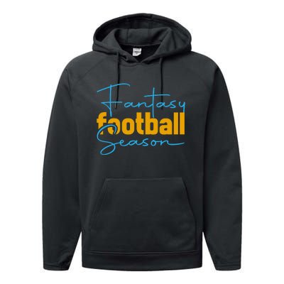 Fantasy Football Season Graphic Performance Fleece Hoodie