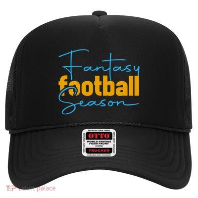 Fantasy Football Season Graphic High Crown Mesh Back Trucker Hat
