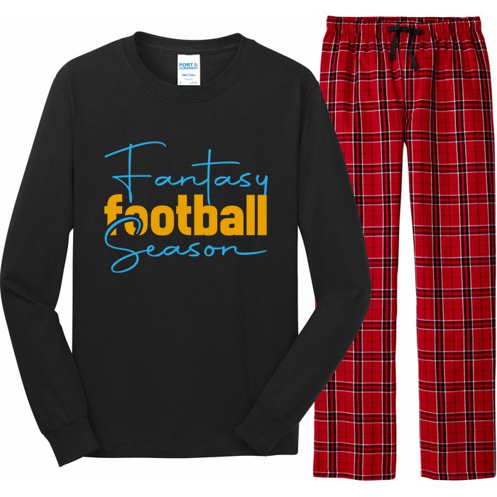 Fantasy Football Season Graphic Long Sleeve Pajama Set