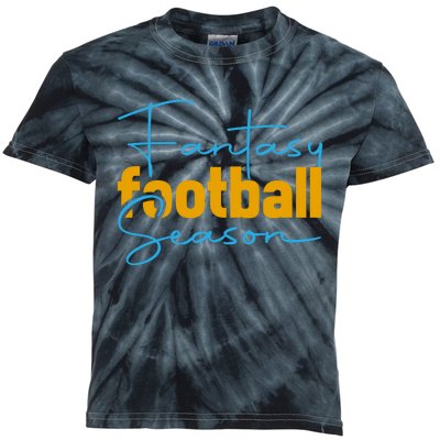 Fantasy Football Season Graphic Kids Tie-Dye T-Shirt