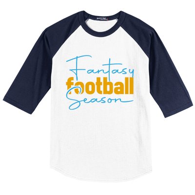 Fantasy Football Season Graphic Baseball Sleeve Shirt