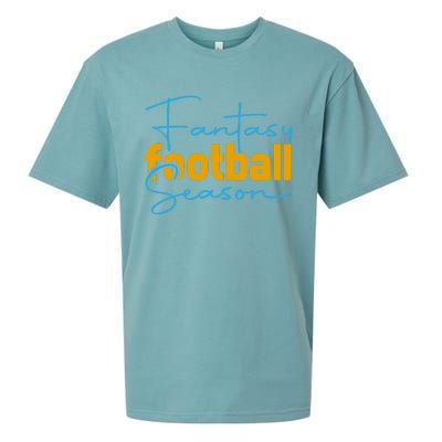 Fantasy Football Season Graphic Sueded Cloud Jersey T-Shirt