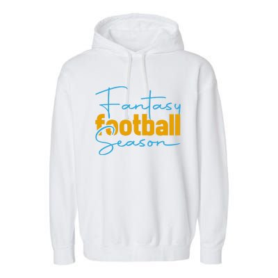 Fantasy Football Season Graphic Garment-Dyed Fleece Hoodie