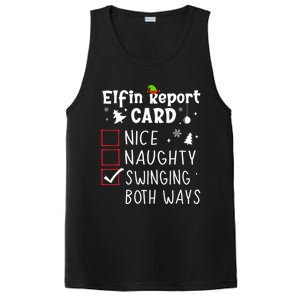 Funny Family Saying Christmas Nice Naughty Xmas List Meme Gift PosiCharge Competitor Tank