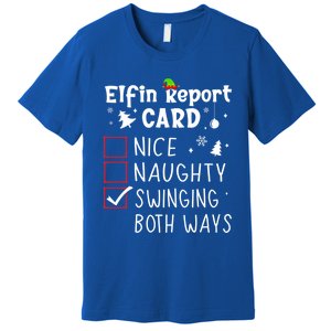 Funny Family Saying Christmas Nice Naughty Xmas List Meme Gift Premium T-Shirt