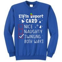 Funny Family Saying Christmas Nice Naughty Xmas List Meme Gift Tall Sweatshirt