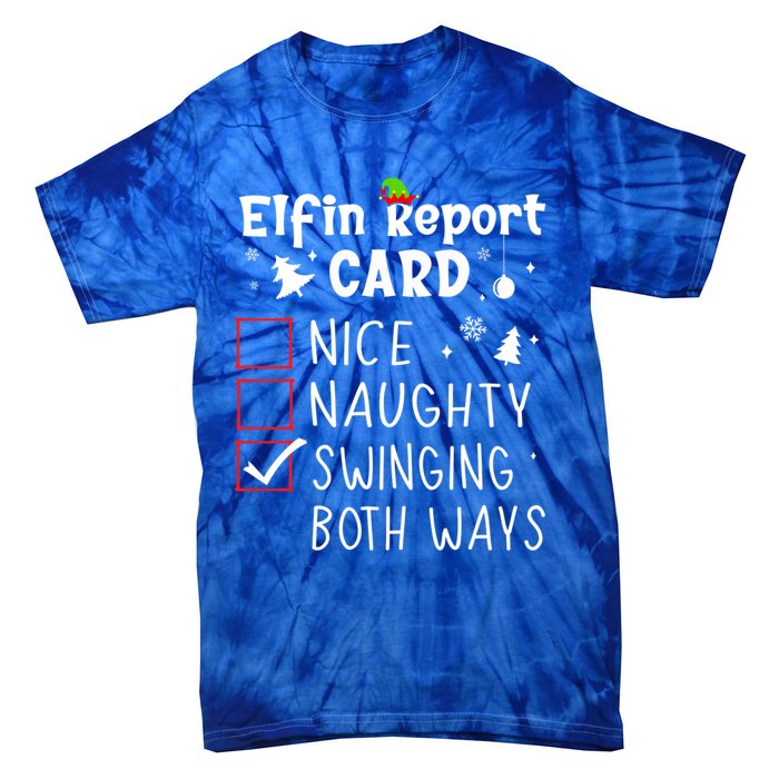 Funny Family Saying Christmas Nice Naughty Xmas List Meme Gift Tie-Dye T-Shirt