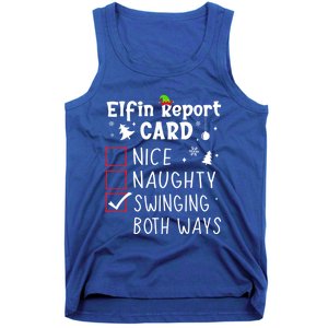 Funny Family Saying Christmas Nice Naughty Xmas List Meme Gift Tank Top