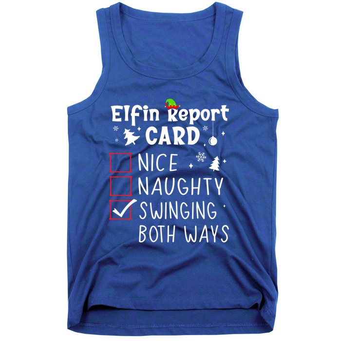 Funny Family Saying Christmas Nice Naughty Xmas List Meme Gift Tank Top