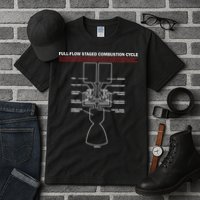 Full Flow Staged Combustion Cycle - Rocket Science Tall T-Shirt