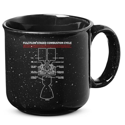 Full Flow Staged Combustion Cycle - Rocket Science 15oz Campfire Ceramic Mug