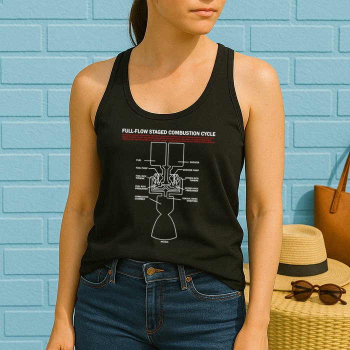 Full Flow Staged Combustion Cycle - Rocket Science Womens Tank Top