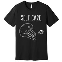 Funny Frog Self Care Yoga Premium T-Shirt