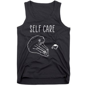 Funny Frog Self Care Yoga Tank Top