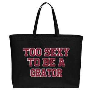 Fsu Fans Sexy Gator Cotton Canvas Jumbo Tote