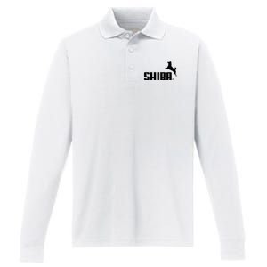 Forever Faster Shiba Performance Long Sleeve Polo