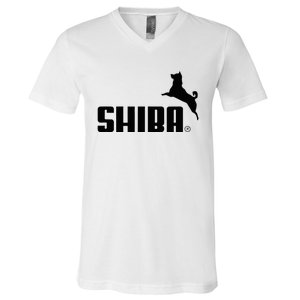 Forever Faster Shiba V-Neck T-Shirt