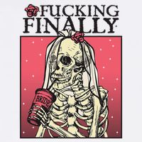 Fucking Finally Sugar Skull Bride Engagement Bride Squad Cooling Performance Crew T-Shirt