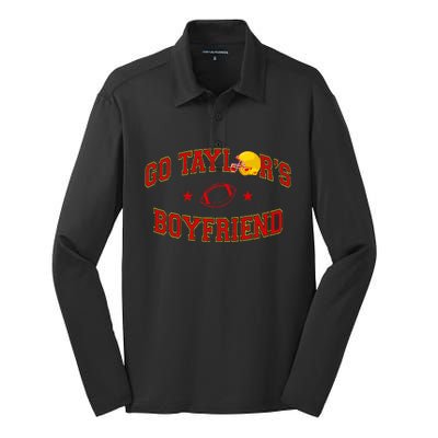 Funny Football Season Vintage In My Travis Hot Era Silk Touch Performance Long Sleeve Polo