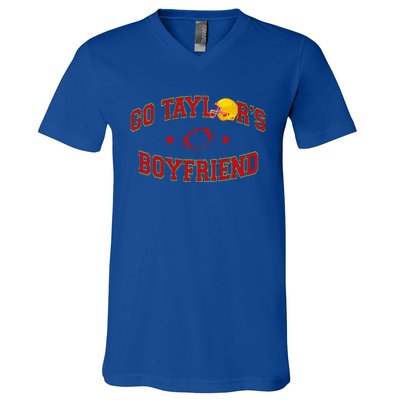 Funny Football Season Vintage In My Travis Hot Era V-Neck T-Shirt