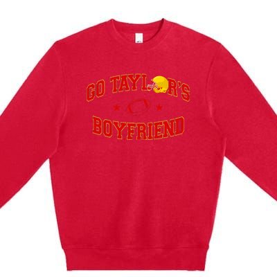 Funny Football Season Vintage In My Travis Hot Era Premium Crewneck Sweatshirt