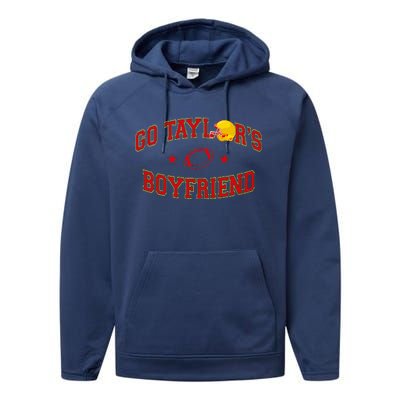 Funny Football Season Vintage In My Travis Hot Era Performance Fleece Hoodie