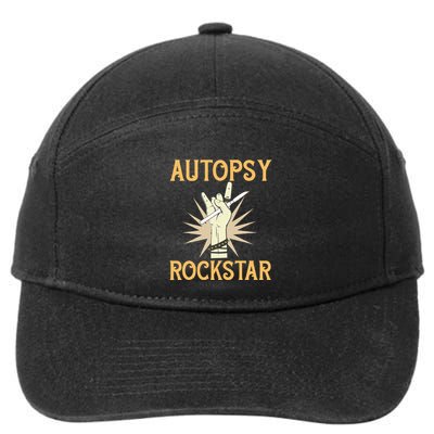 Funny Forensic Scientist Science Autopsy Rockstar 7-Panel Snapback Hat