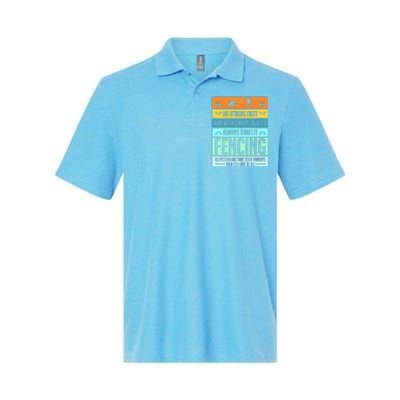 Funny Fencing Sport Pun For Men Women Kids Softstyle Adult Sport Polo